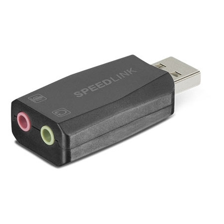 Zvučna kartica SPEEDLINK VIGO USB Sound Card, black, SL-8850-BK-01