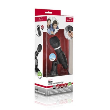 Mikrofon SPEEDLINK CAPO for Desk & Hand, black, SL-8703-BK