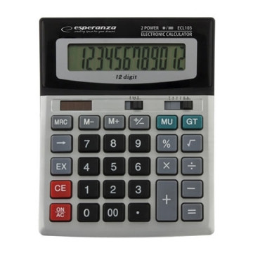 Kalkulator ESPERANZA EULER, 12-digit display, ECL103