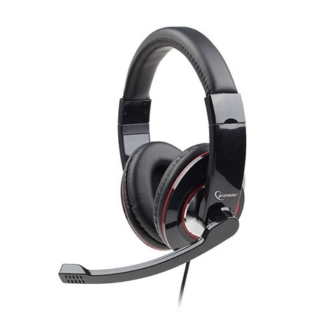 Slušalice sa mikrofonom GEMBIRD MHS-U-001, USB, glossy black color