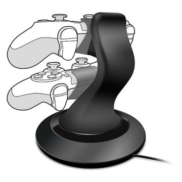 SPEEDLINK TWINDOCK punjač za dva PS4 game pad-a, black, SL-4511-BK