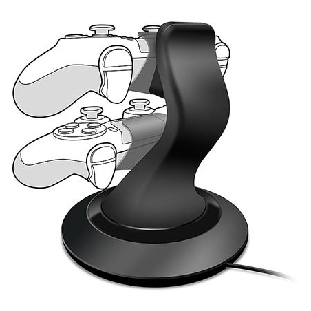 SPEEDLINK TWINDOCK punjač za dva PS4 game pad-a, black, SL-4511-BK