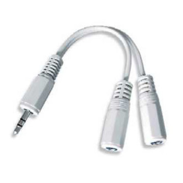 Audio kabl spliter, 3,5mm stereo to 2×3,5mm stereo, 10cm, GEMBIRD CCA-415W