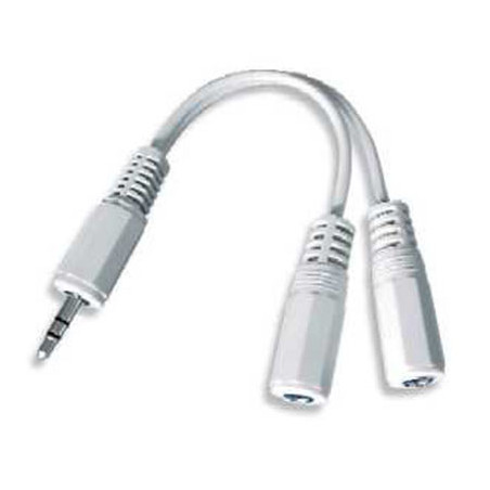 Audio kabl spliter, 3,5mm stereo to 2×3,5mm stereo, 10cm, GEMBIRD CCA-415W