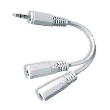 Audio kabl spliter, 3,5mm stereo to 2×3,5mm stereo, 10cm, GEMBIRD CCA-415W