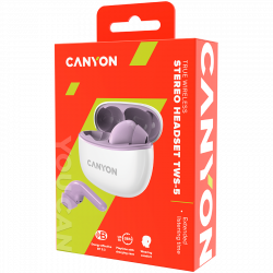 CANYON TWS-5 Purple bežične slušalice Bluetooth | Giga Informatika
