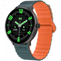 CANYON Jacky SW-69 pametni sat, zeleno-narandžasti, 1.30" ekran, Bluetooth 5.1