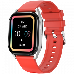 CANYON Chatter SW-58 pametni sat sa BT pozivima, 1.80" IPS ekran, srebrno-crveni
