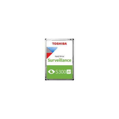 Toshiba S300 AI 10TB HDD za video nadzor, 3.5", 7200 RPM, SATA, CMR
