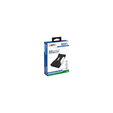 Emtec X210G Portable SSD 500GB, vanjski SSD za gaming, USB-C 3.2 Gen2, 1100 MB/s
