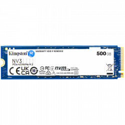 Kingston NV3 500GB M.2 2280 NVMe SSD disk, PCIe 4.0, čitanje do 5000MB/s