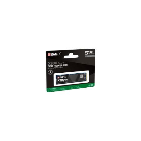 Emtec X300 M2 SSD Power Pro 512GB, interni M.2 SSD disk, 3000 MB/s čitanje