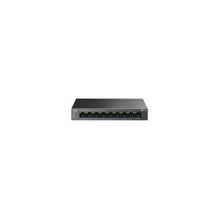 TP-Link LS109P 9-Port 10/100 Mbps Desktop Switch with 8-Port PoE+, 8× 10/100 Mbps PoE+ Ports, 1× 10/100 Mbps Non-PoE Port,