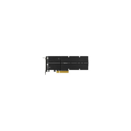 Synology M2D20 Dual-slot M.2 SSD adapter card for cache acceleration; PCIe 3.0 x8; PCIe NVMe; Form Factor 22110 /2280; 5 yr