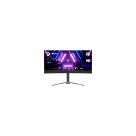 LORGAR 34MP1, UWQHD MiniLED Gaming Monitor Pro, 34'' (3440*1440) VA curved monitor, black/milky grey
