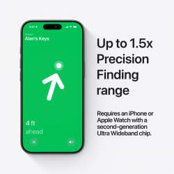 Apple AirTag A2937 lokator za stvari, Bluetooth | Giga Informatika
