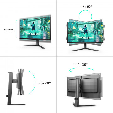 Philips Evnia 25M2N3200W 25" gaming monitor, Full HD 240Hz, Fast VA, 1ms