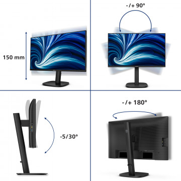 PHILIPS 24B2N3200J monitor 24" FHD IPS 120Hz, Adaptive Sync