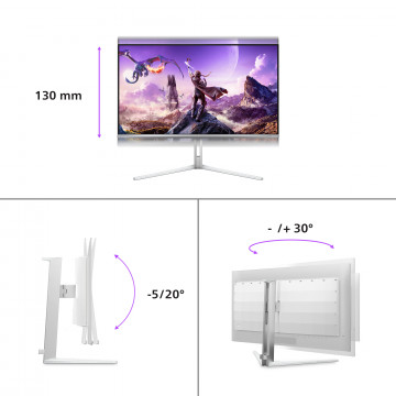 PHILIPS Evnia 8000 32M2N8900 OLED gaming monitor 32" (31.5" viewable), 3840x2160 (4K UHD), QD-OLED, 240Hz, 0.03ms, Adaptive