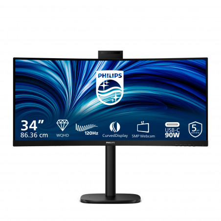 Philips 34B2U3600CH 34" zakrivljeni monitor, VA, 21:9, 3440x1440 WQHD, 120Hz