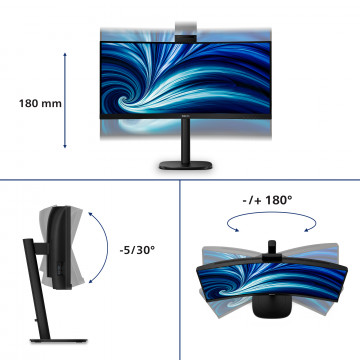 Philips 34B2U3600CH 34" zakrivljeni monitor, VA, 21:9, 3440x1440 WQHD, 120Hz