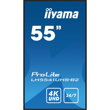 IIYAMA LH5541UHS-B2 55" Professional Digital Signage monitor 4K UHD, 500 cd/m²