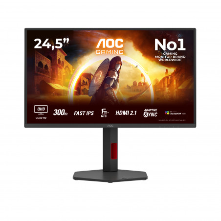 AOC Q25G4SR gaming monitor 25" 2560x1440, 300Hz, Fast IPS, 0.3 ms