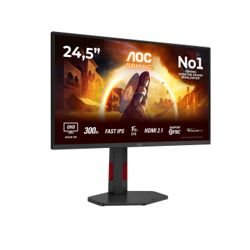 AOC Q25G4SR gaming monitor 25" 2560x1440, 300Hz, Fast IPS, 0.3 ms