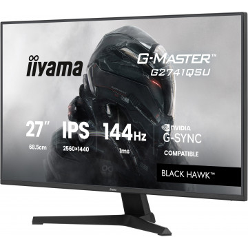 Iiyama G-Master Black Hawk 27 IPS gaming monitor 2560x1440 144Hz, G-SYNC Compatible