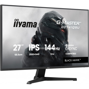 Iiyama G-Master Black Hawk 27 IPS gaming monitor 2560x1440 144Hz, G-SYNC Compatible
