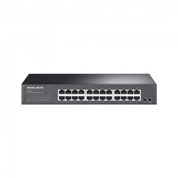 Mercusys MS124GS 24-portni Gigabit switch za mrežu, 24x RJ45, 1U rack montaža