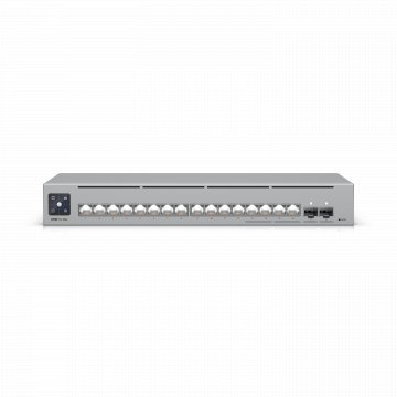 Ubiquiti 16-port, Layer 3 Etherlighting switch 2.5 GbE and versatile mounting options, 4x 2.5 GbE RJ45 ports, 12x GbE RJ45