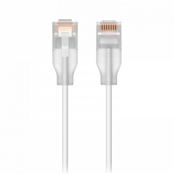 Ubiquiti UACC-Cable-Patch-EL-C6A-0.3M-W patch kabl za 10 GbE mrežu, 0.3 m, bijeli
