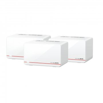Mercusys Halo H37BE (2-PACK) BE6500 Whole Home Mesh Wi-Fi 7 System,  688 Mbps at 2.4 GHz + 5760 Mbps at 5 GHz, Internal