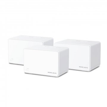 Mercusys Halo H80X AX3000 Whole Home Mesh Wi-Fi 6 System, 574 Mbps at 2.4 GHz + 2402 Mbps at 5 GHz, Internal Antennas, 3×