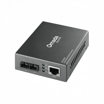 Media Filter TP-Link MC100CM, 10/100Mbps RJ45 to 100Mbps multi-mode SC fiber Converter, Full-duplex,up to 2Km, switching power