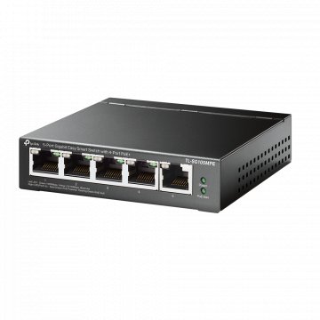 TP-LINK 5-Port Gigabit Easy Smart Switch with 4-Port PoE+ 4× Gigabit PoE+ Ports, 1× Gigabit Non-PoE Ports 802.3af/at, 120 W PoE 