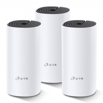 TP-Link Deco M4 (3-pack) AC1200 Whole-Home Mesh Wi-Fi System,Qualcomm CPU,867Mbps at 5GHz+300Mbps at 2.4GHz,2 Gigabit Ports, 2