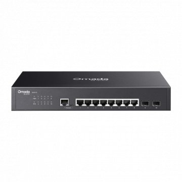 TP-Link SG3210 Omada 8-Port Gigabit L2+ Managed Switch with 2 SFP Slots, 8xGigabit RJ45 ports and 2xGigabit SFP slots, Omada