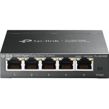 TP-Link TL-SG105E 5-Port Gigabit Desktop Easy Smart switch, mrežni switch sa 5 portova