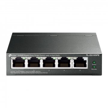 TP-Link 5-portni Gigabit Easy Smart switch sa 4 PoE+ porta, 65W