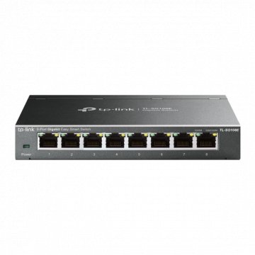 TP-Link TL-SG108E 8-portni Gigabit Easy Smart switch za mrežu, 8 x 10/100/1000 Mbps