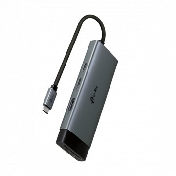 TP-Link UH7020C USB Type-C 7-Port Hub, 1 x USB-C Connector,1 x HDMI 4K 60Hz Port,1 x USB-C PD 100W Port,1 x SD + 1 ×