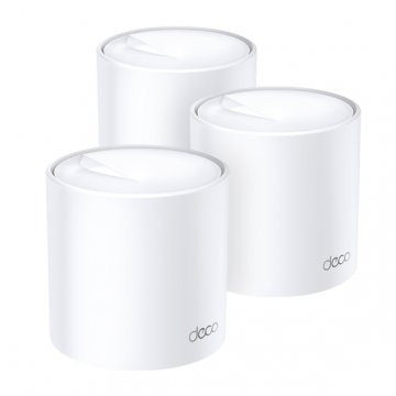 TP-Link Deco X60(2-pack) AX5400 Whole Home Mesh Wi-Fi 6 System, 574 Mbps at 2.4 GHz + 2402 Mbps at 5 GHz,4× Internal Antennas,