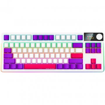 LORGAR KBP70TKLW bežična mehanička gaming tastatura TKL, bijela, EN layout