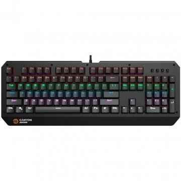 CANYON Wired gaming tastatura sa RGB LED podsvjetljenjem, 108 tastera, EN raspored