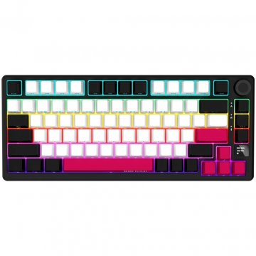 LORGAR KBP7075W bežična mehanička gaming tastatura 75%, crna/crvena, EN raspored
