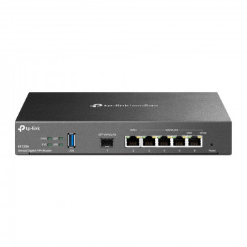 TP-Link ER7206 Omada Gigabit Multi-WAN VPN Router, 1× G SFP WAN Port, 1× G RJ45 WAN Port, 2× G WAN/LAN RJ45 Ports, 2× G RJ45