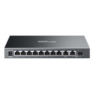 TP-Link ES210GP Omada 10-Port Gigabit Easy Managed Switch with 8-Port PoE+, 8x Gigabit PoE+ Ports, 1x Gigabit Non-PoE Ports,