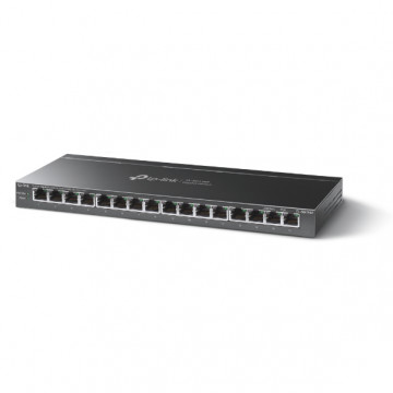 TP-Link TL-SG116P 16-Port Gigabit Desktop Switch with 16-Port PoE+, 802.3at/af, 120 W PoE Power, Desktop Steel Case, Extend